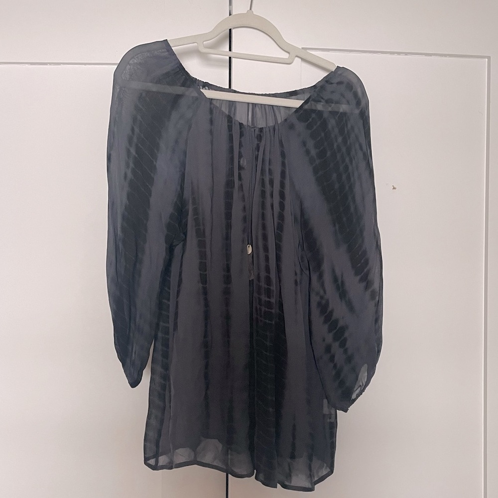 Chan Luu Sheer Tie Dye Blouse